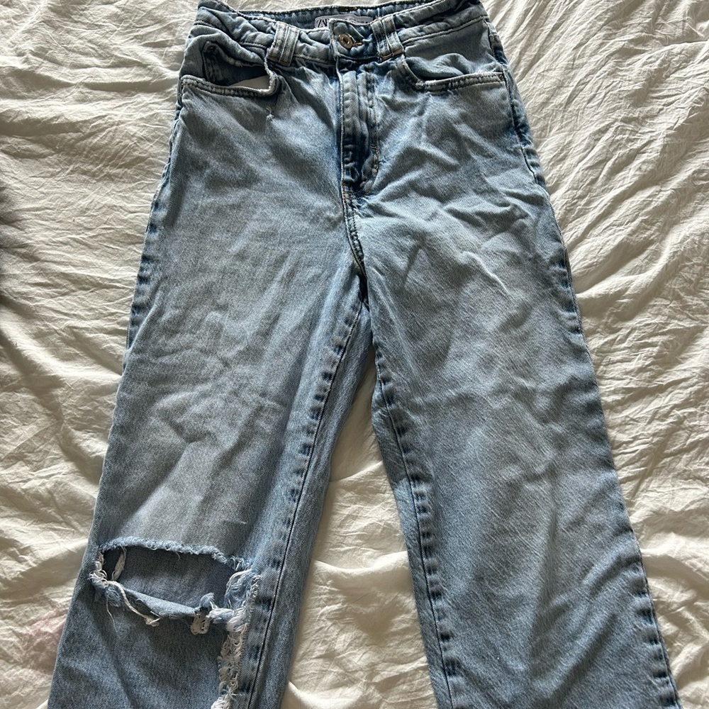 Zara distressed jeans